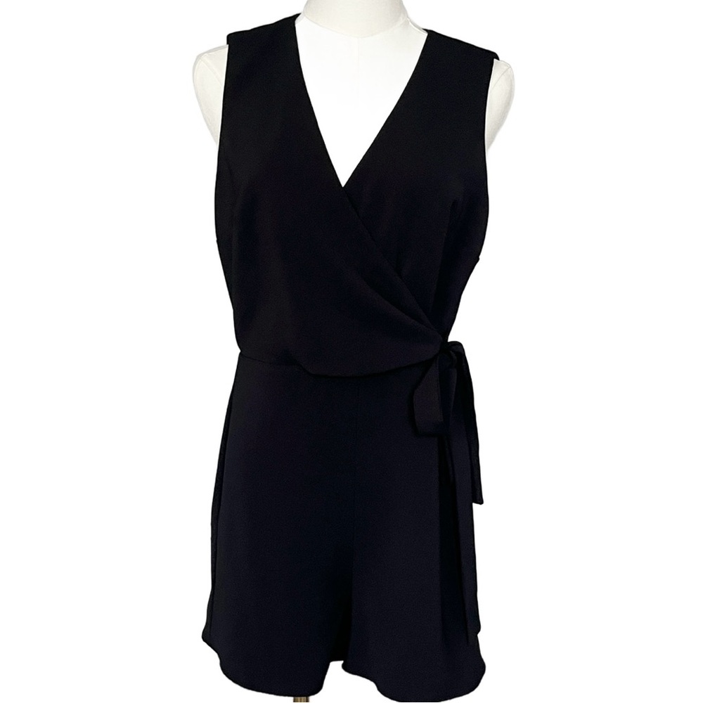 Lavender Brown Black Wrap Jumpsuit Size M